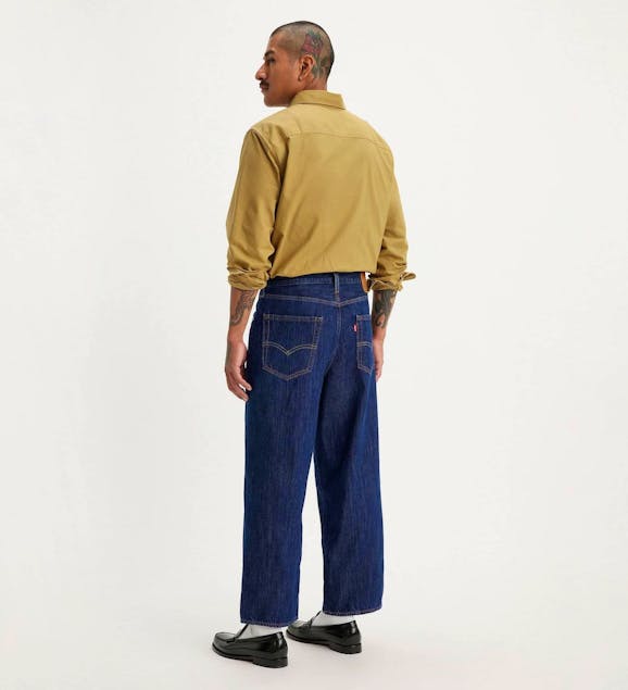 LEVI'S - Loose Pleated Crop Dark Indigo Jeans