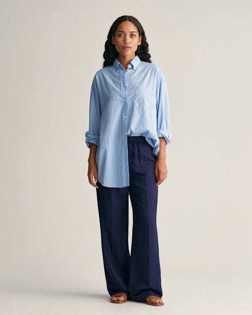 GANT - Relaxed Fit Linen Blend Pull-On Pants