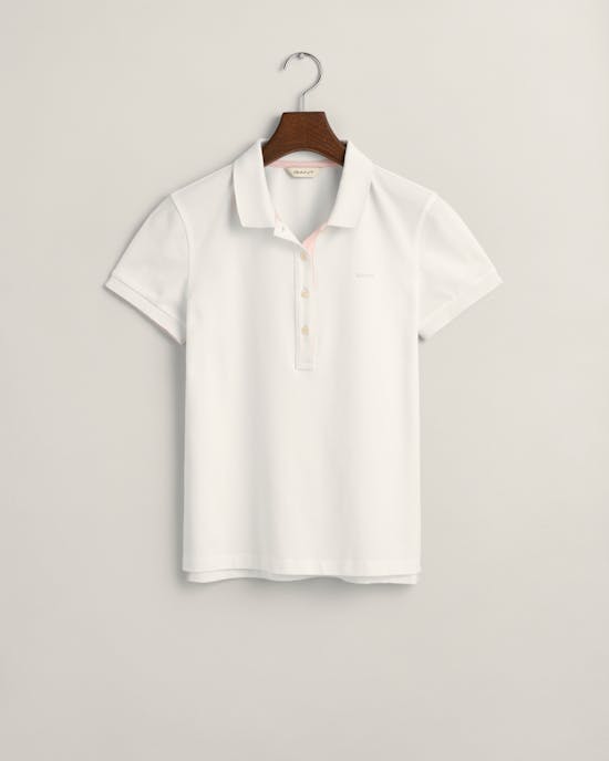 Contrast Collared Pique Polo Shirt