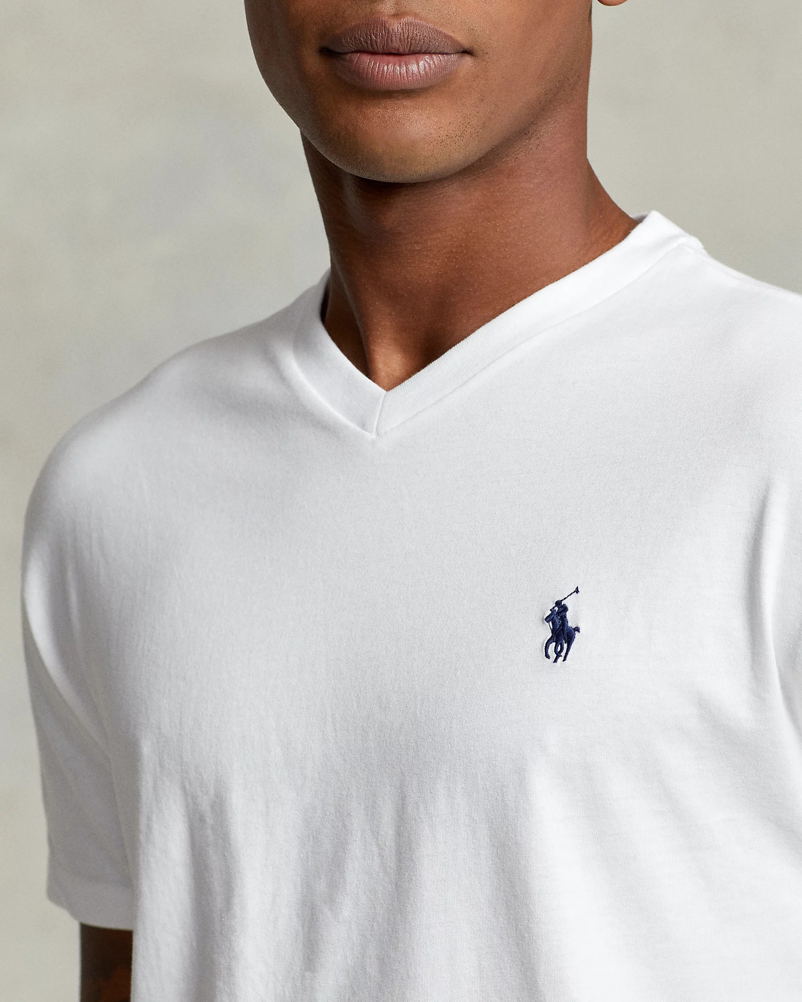 POLO RALPH LAUREN - Classic Fit Jersey V-Neck T-Shirt