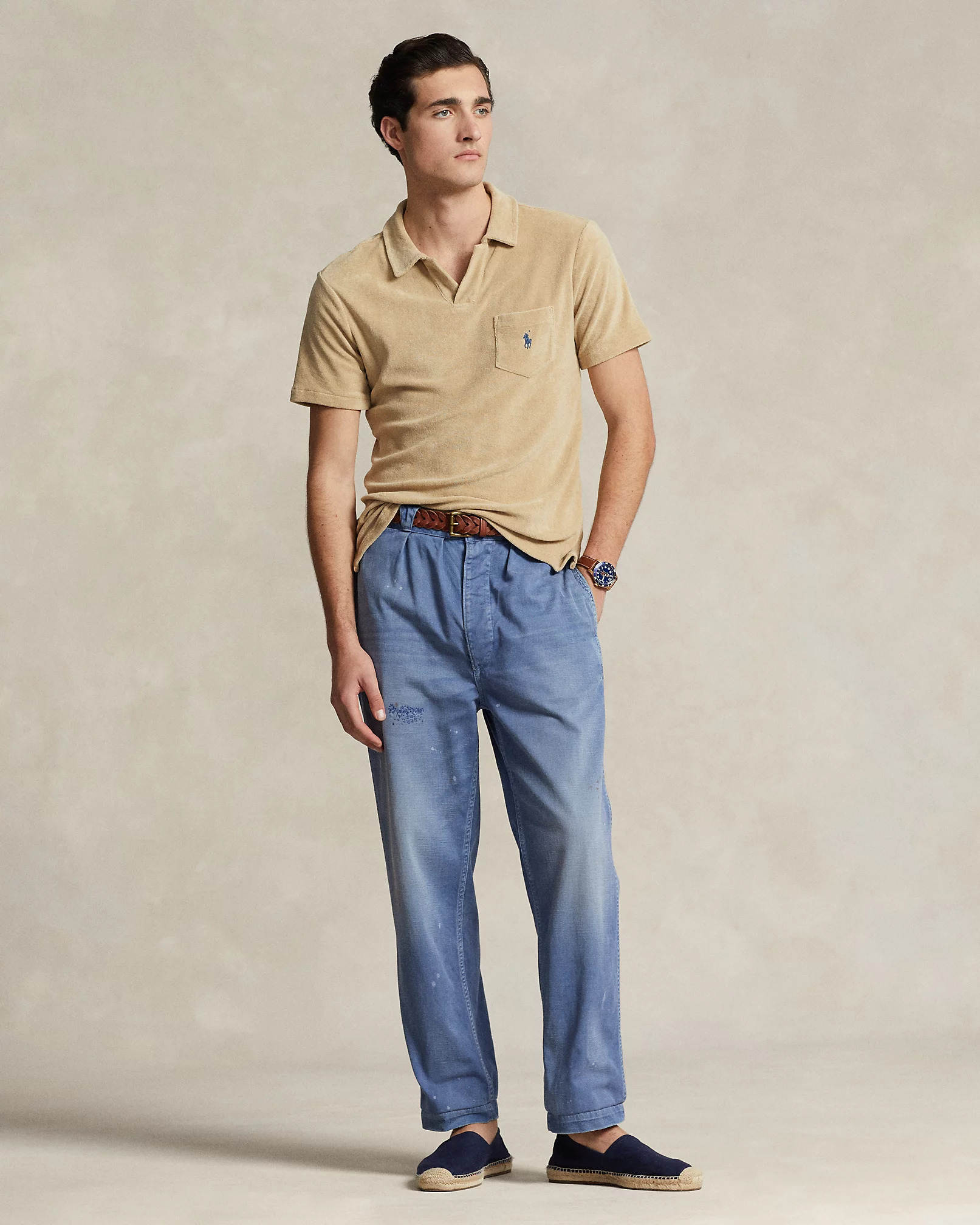 POLO RALPH LAUREN - Custom Slim Fit Terry Polo Shirt
