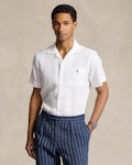 Classic Fit Linen Camp Shirt