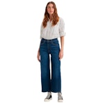 High Rise Wide Leg Dark Indigo - Worn In