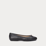 Jayna Pebbled Leather Driver Flat