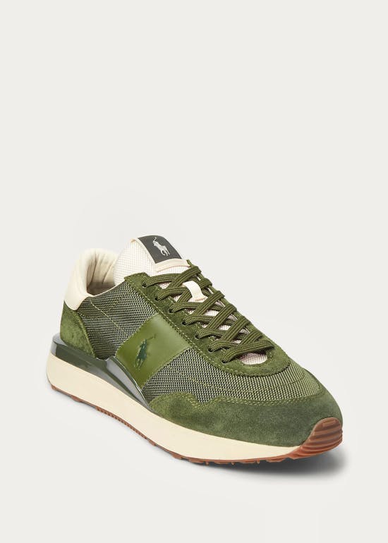 Train 89 Suede-Panelled Sneakers