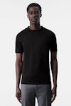 T-shirt With High Round Neckline