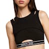 TOMMY HILFIGER JEANS - Taping Cut Out Crop Tank Top