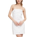 Denim Strapless Mini Dress