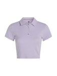 Crop Essential Rib Polo Shirt