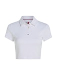 Crop Essential Rib Polo Shirt