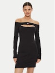 Badge Cut Out Bodycon Dress