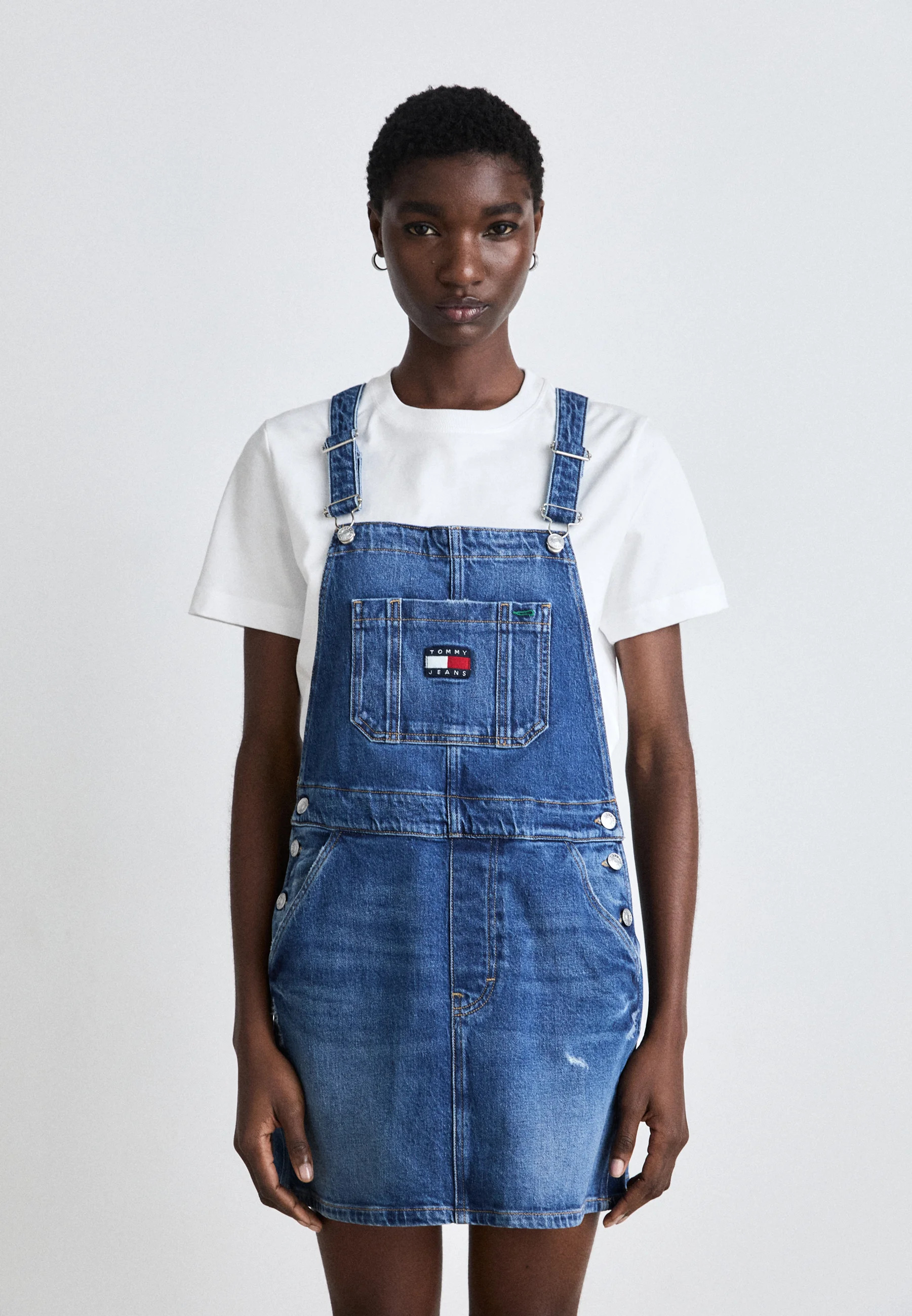Dungaree Denim Dress