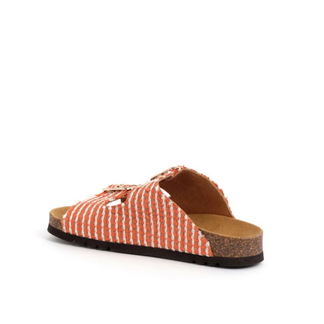 SCHOLL - Orange Raffia Noelle Sandals