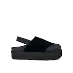 Abby Suede Clogs Black