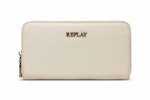 Solid-Coloured Wallet With Zipper