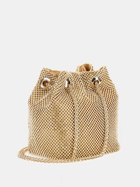 GUESS - Lua Rhinestone Mini Bucket Bag