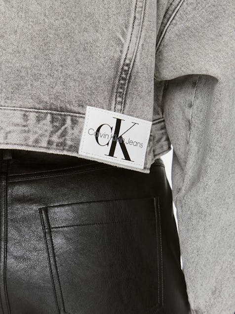 CALVIN KLEIN JEANS - Oversize Denim Crop Jacket