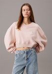 Woven Label V-neck Sweatshirt