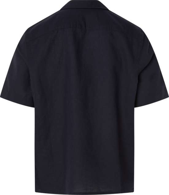 CALVIN KLEIN - Linen Short Sleeve Shirt