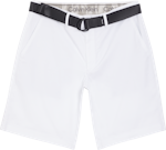 Slim Twill Belted Shorts