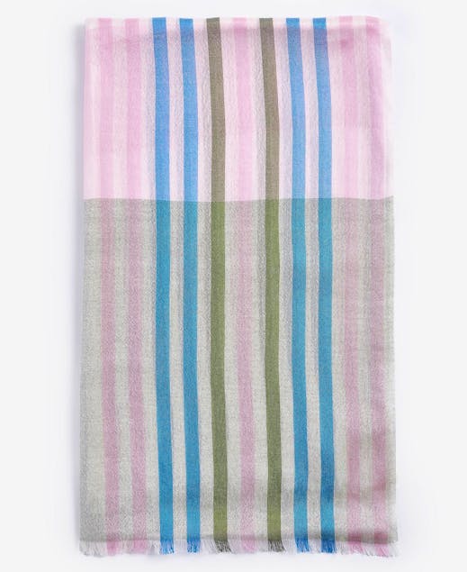 BARBOUR - Kendra Check & Stripe Scarf