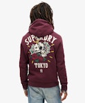 D1 Ovin Tattoo Back Graphic Loose Hood