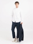 Regular Fit Shirt In White Denim