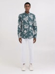Shirt In Muslin Cotton With Floral Print