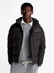 Mix Down Hooded Puffer Jacket