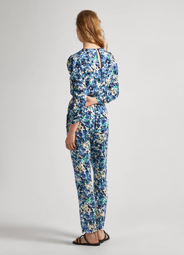 PEPE JEANS - Long Floral Print Jumpsuit