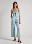 Long Jumpsuit With Floral Print