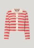 PEPE JEANS - Striped Knit Button Up Cardigan