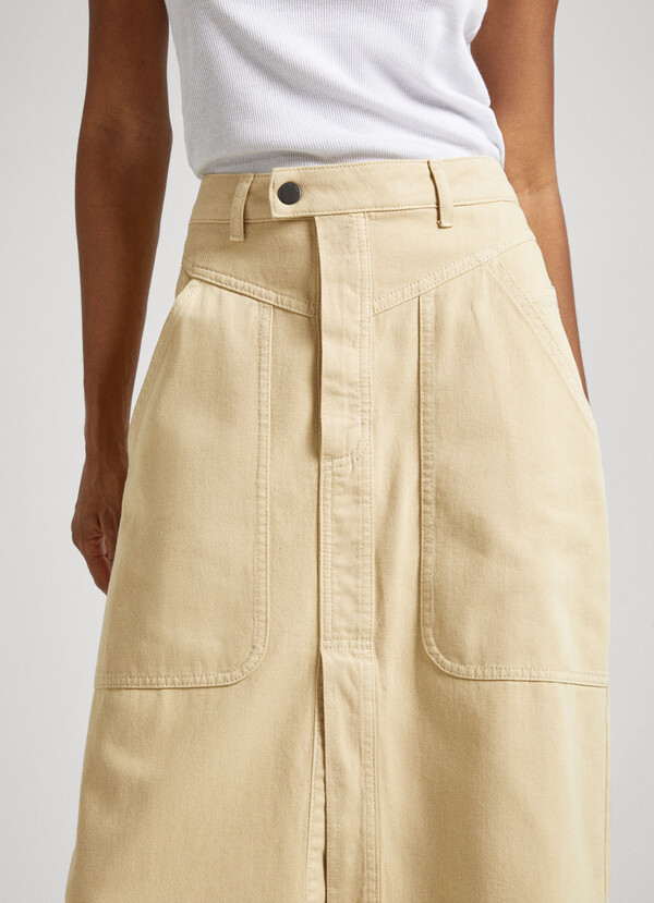 PEPE JEANS - Long Skirt With Front Opening