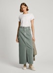 Regular Fit Denim Maxi Skirt