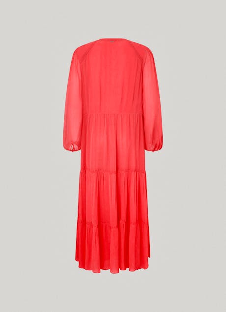 PEPE JEANS - Long Pleated Dress