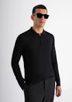 Slim Fit Sweater in Stretch Viscose Blend Yarn