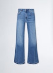 High-waisted super-flared jeans
