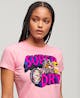 SUPERDRY - D3 Ovin Neon Motor Graphic Fitted Tee
