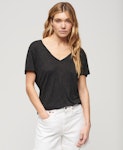 D1 None Studios Slub Emb Vee Tee