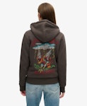 Tattoo Rhinestone Zip Hood