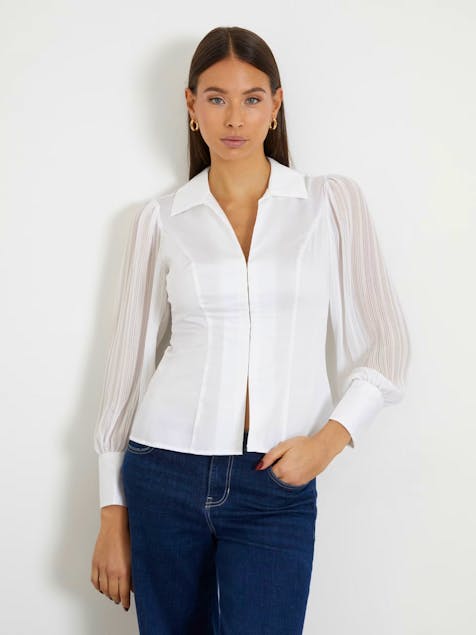 GUESS - Pleated Sleeves Shirt