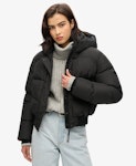 Hooded Sports Puffer Bomber