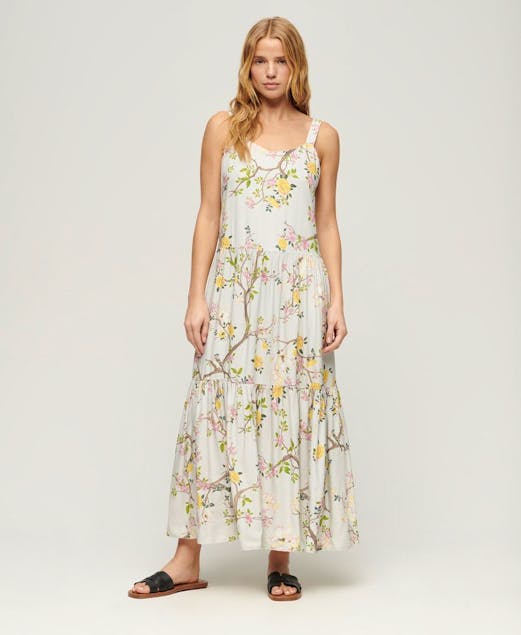 SUPERDRY - D2 Stud Woven Tiered Maxi Dress