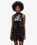 A-Line Fringe Sequin Dress