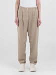 Carrot Fit Trousers With Pleats