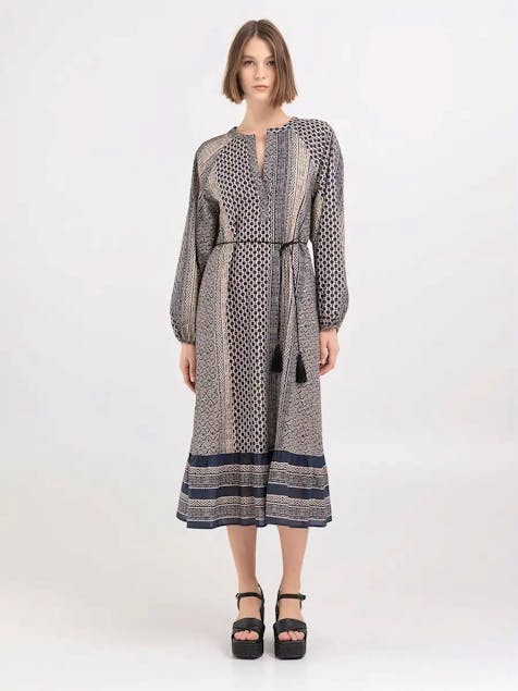 REPLAY - Long Dress With Patchwork Print