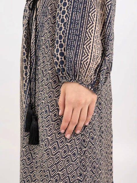 REPLAY - Long Dress With Patchwork Print