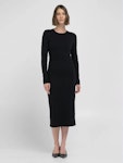 Ribbed Slim-Fit Midi Dress