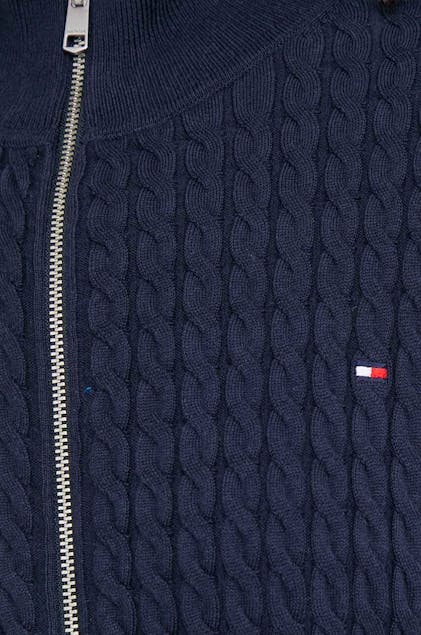TOMMY HILFIGER - Skinny Cable Zip Cardigan