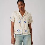 Sonny Novelty Camp Shirt Neutrals